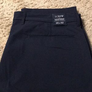 New Men’s J Crew Thompson Tech Pant 35x32 _ Navy